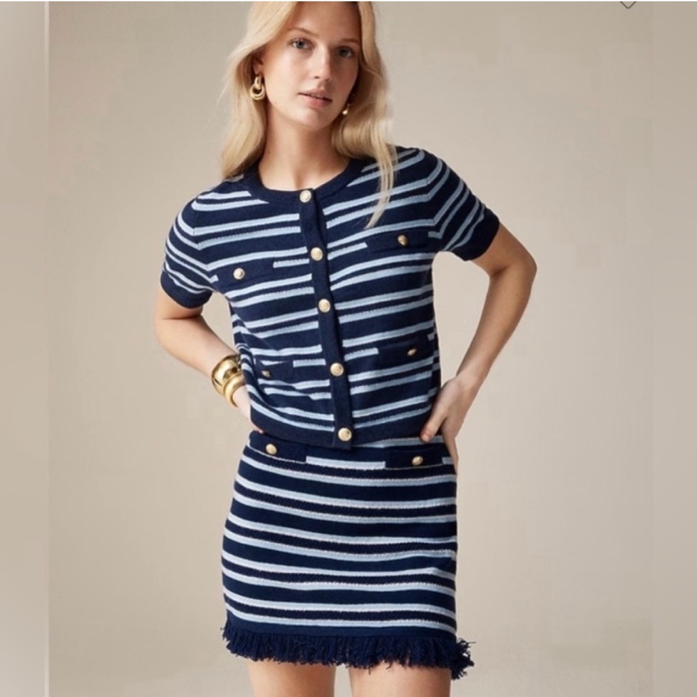 J. Crew Cashmere lady jacket skirt and sweater set